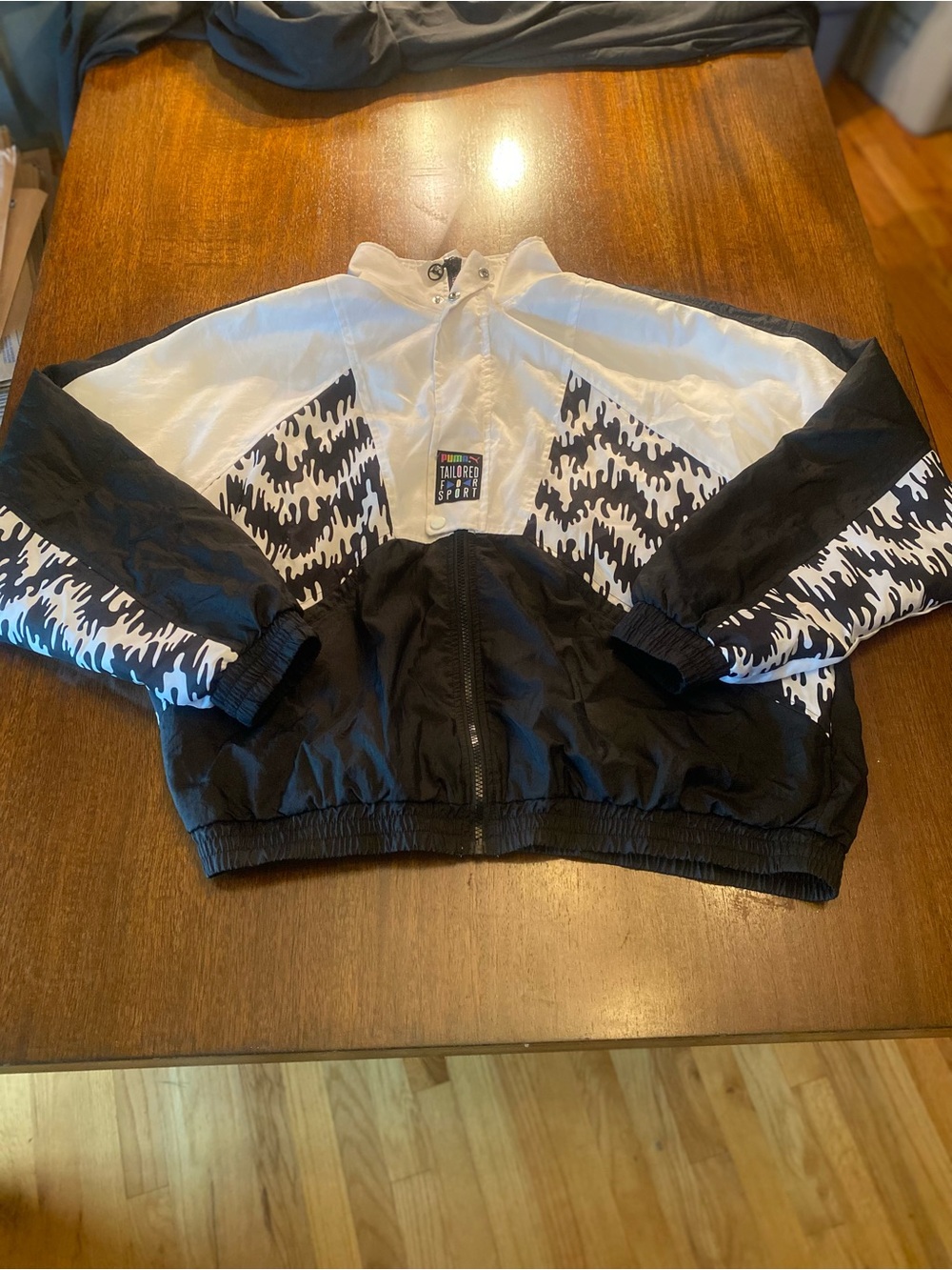 PUMA Tailored For Sport TFS Mens Medium Track Jacket Woven Graphic Windbreaker